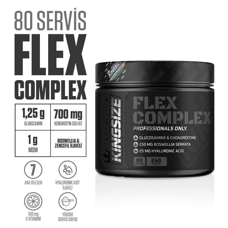 Kingsize Nutrition Flex Complex 240 Tablet | Supplementler