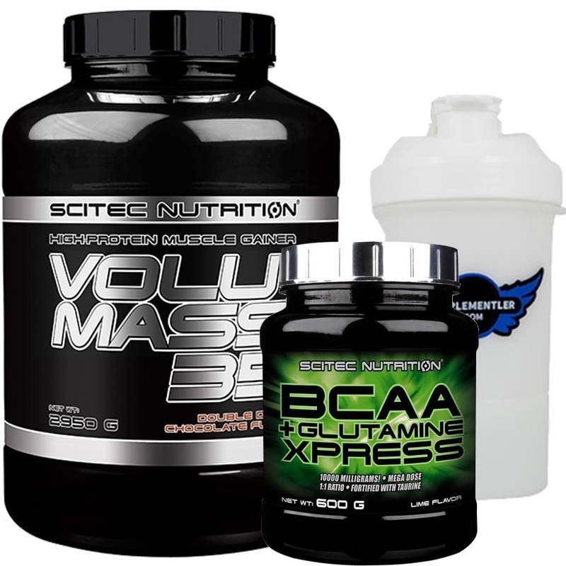 Scitec Volumass 35 + BCAA Glutamine Xpress Kombinasyonu Supplementler